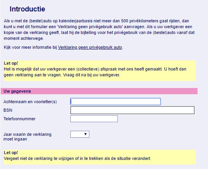 Verleiden steekpenningen lexicon Hoe de “Verklaring geen privégebruik auto” aanvragen? (tip)