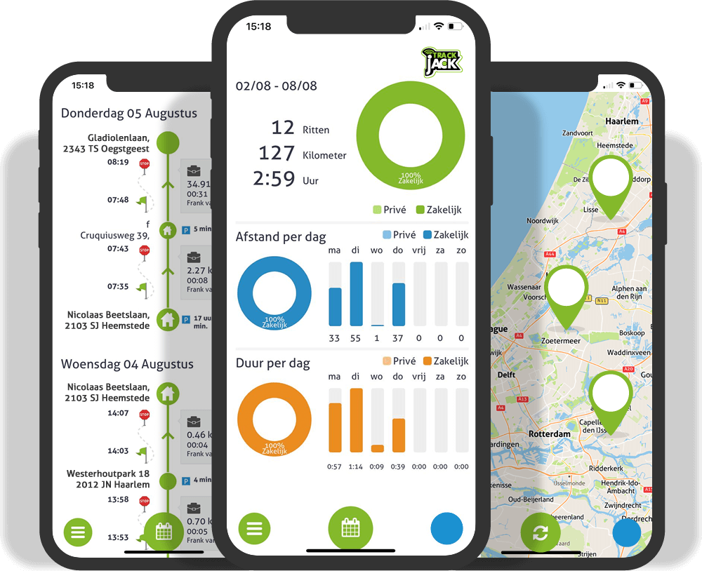 TrackJack app peilzender