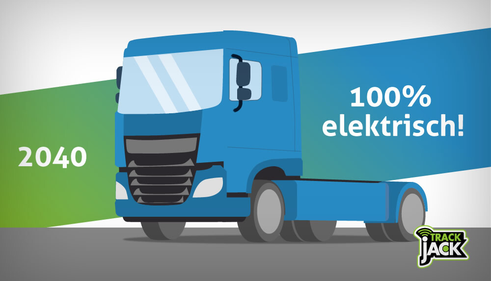 Electrische vrachtauto auto tracking systeem