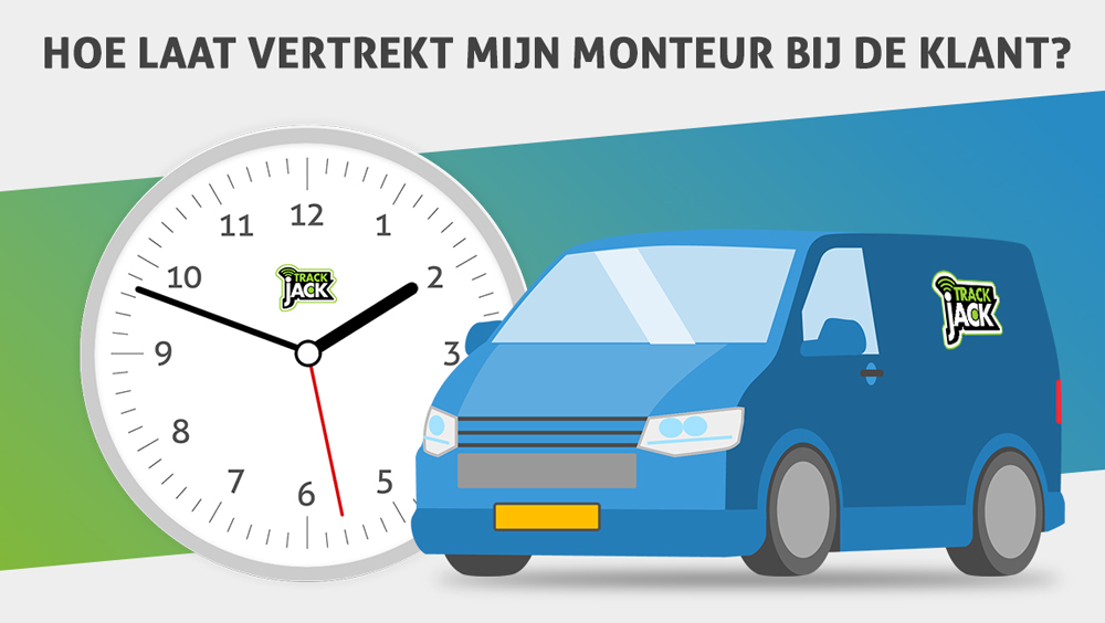 hoe laat vertrekt mijn monteur kilometerregistratie