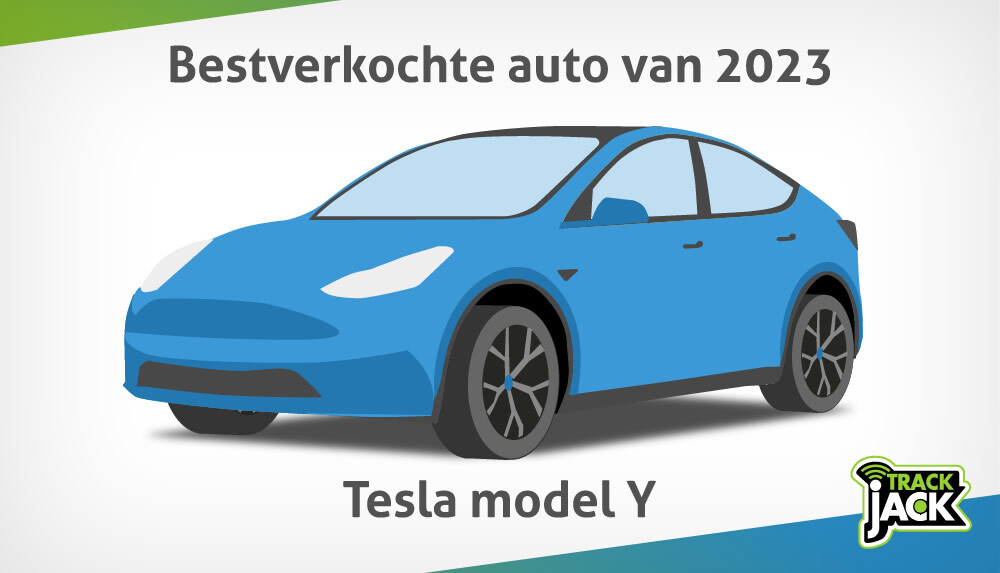 Overzicht van de bestverkochte auto's en automerken in Nederland in 2023, inclusief Tesla Model Y en Volkswagen.
