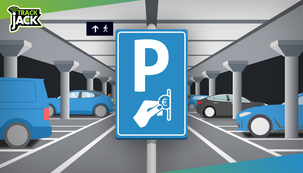 Auto geparkeerd in een parkeergarage waar betaalautomaten verdwijnen