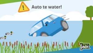 Auto te water kilometerregistratie