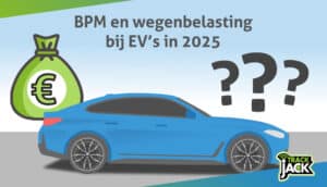Elektrische auto met nieuwe BPM en wegenbelasting regels voor EV's in 2025.