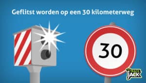 Flitspalen op 30-kilometerwegen