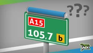 blauwe roller op hectometerpaaltje langs snelweg ter bescherming van kerkuilen