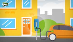 Ritregistratiesysteem Laadpaal voor de deur