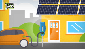 Ritregistratiesysteem laden met zonnepanelen