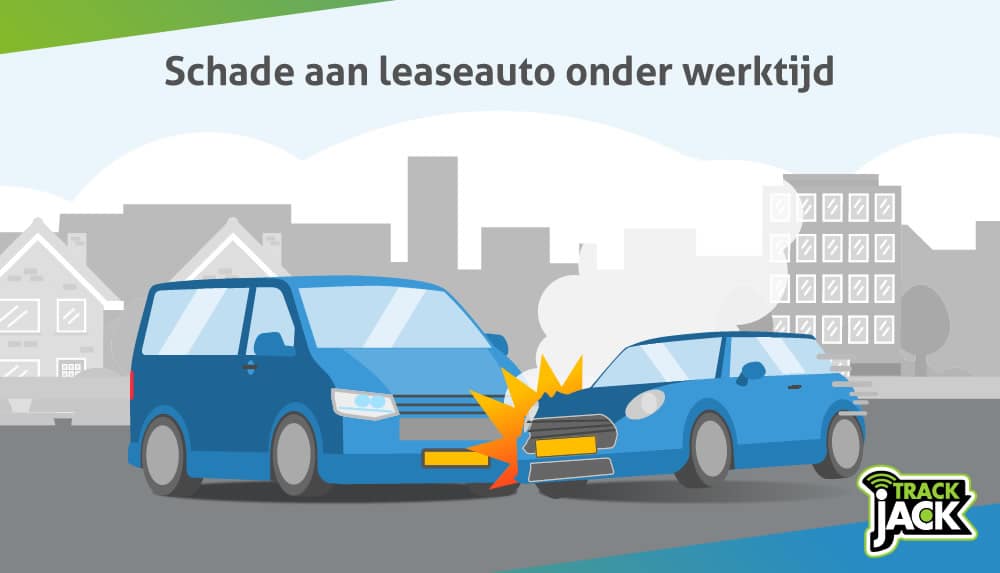 Schade aan een leaseauto tijdens werktijd