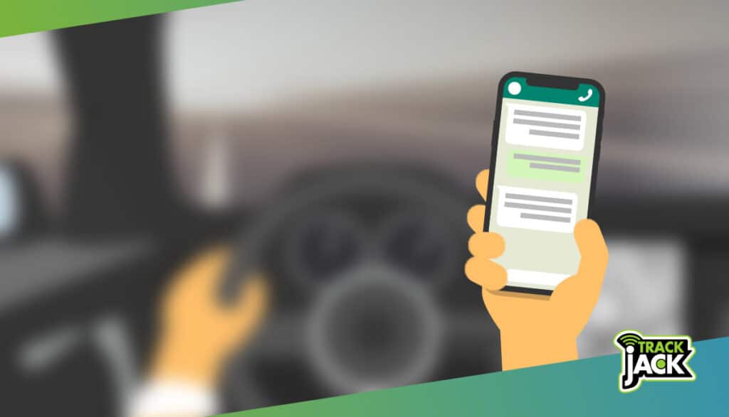 TrackJack appen in de auto
