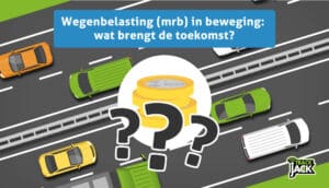 Elektrische auto rijdt op snelweg
