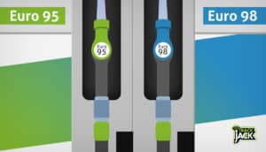 Vergelijking tussen Euro 98 en Euro 95 brandstof voor voertuigen
