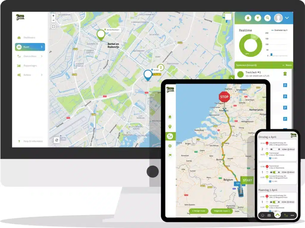 GPS tracker camper met ritregistratie via PRO Fiscaal - TrackJack