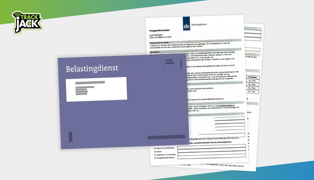 verklaring geen privegebruik auto ritregistratie