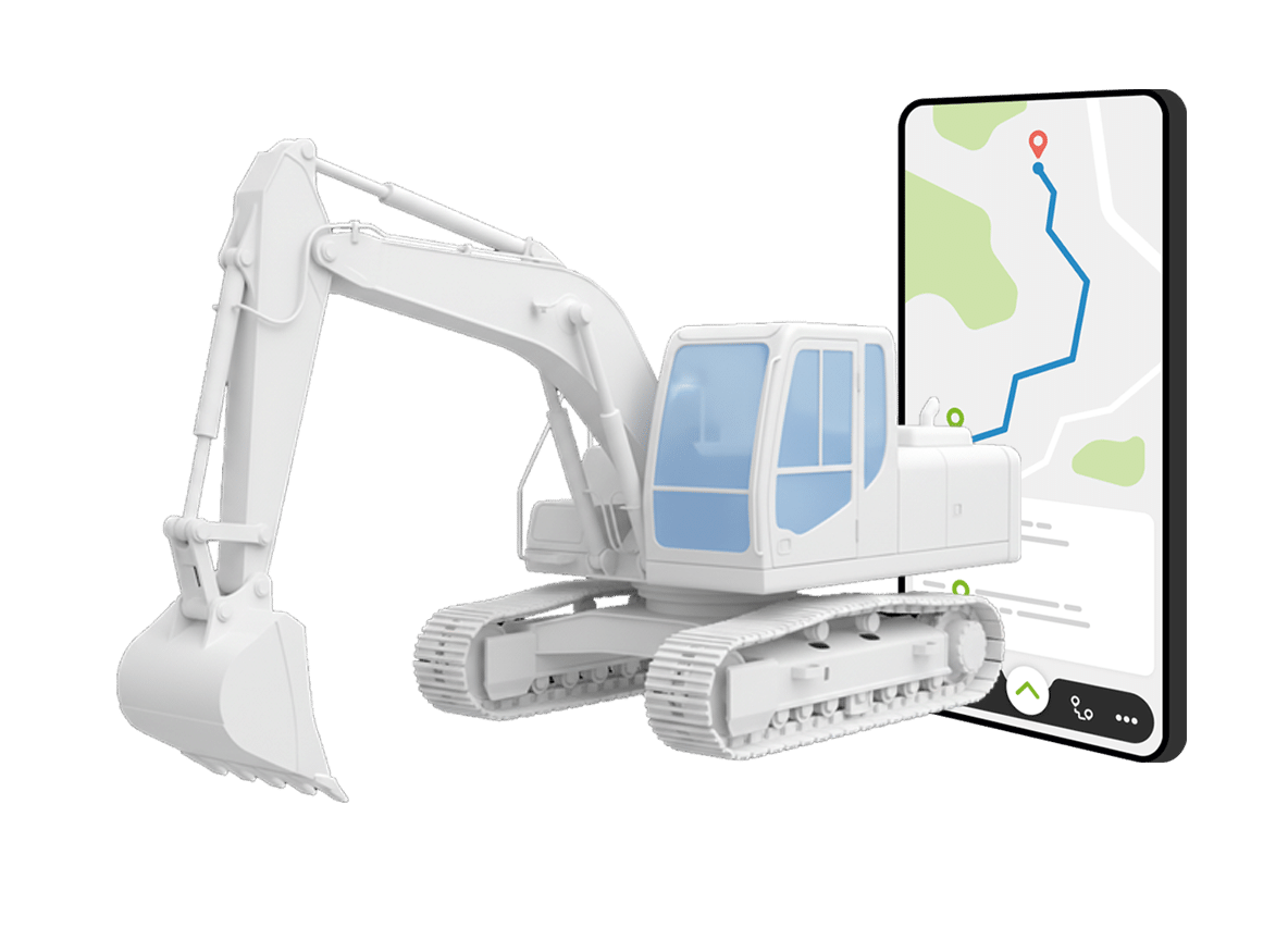 Graafmachine met TrackJack GPS tracking