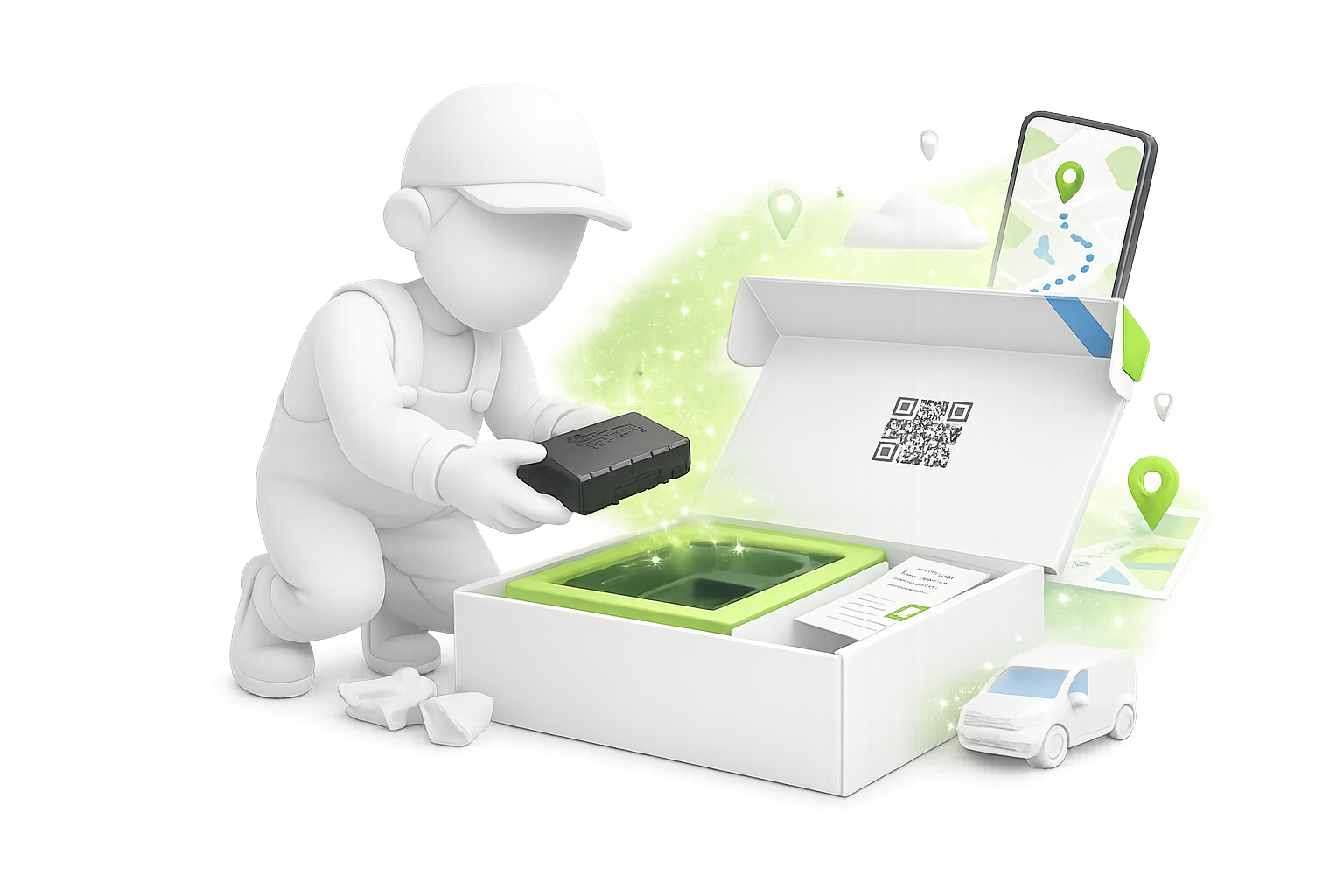 Stappenplan van TrackJack voor GPS tracking en rittenregistratie