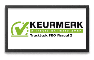 Keurmerk Ritregistratiesystemen erkend door de Belastingdienst.