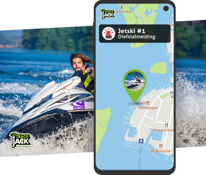 Jetski volgen via TrackJack