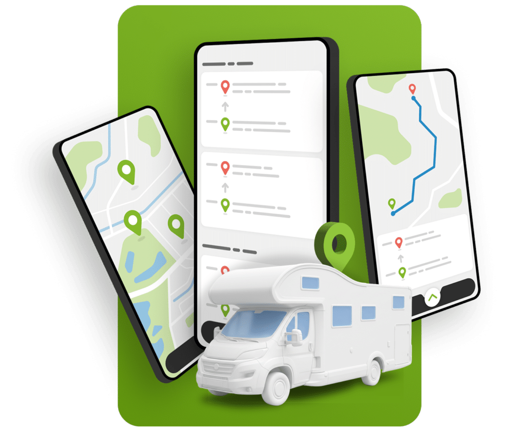 GPS tracker camper app op smartphone met locatie en meldingen - TrackJack