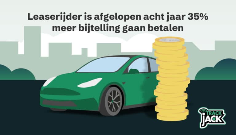 Zakelijke auto op een parkeerplaats als illustratie van de stijgende bijtelling voor leaserijders